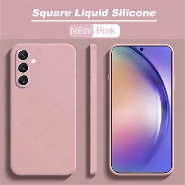 Shockproof Liquid Silicone Phone Case For Samsung Galaxy A54 5g A53 A52 A51 A14 A71 A13 A12 A21s A73 A72 A34 A50 A33 A32 Cover