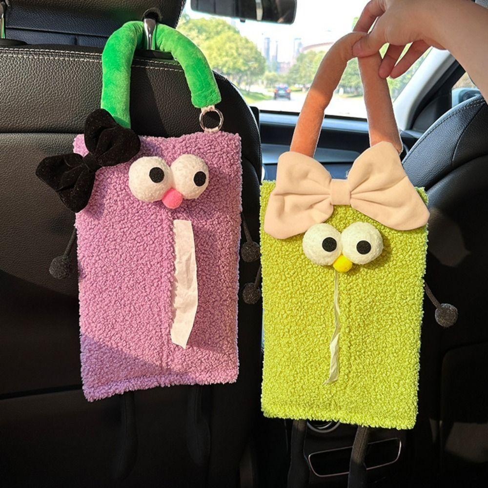 

Автомобильная коробка для салфеток в форме мультфильма, симпатичный держатель для салфеток, портативная автомобильная коробка для подлокотника, спинка сиденья автомобиля