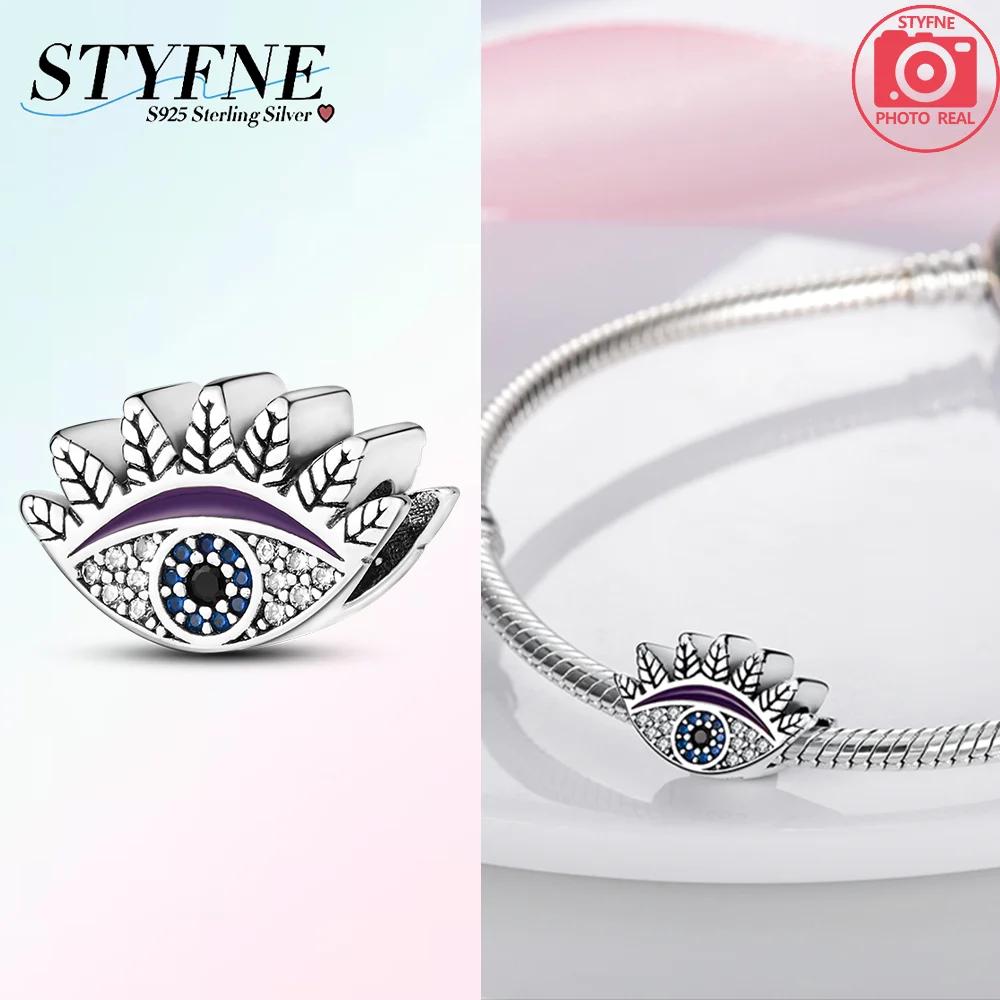 Charm Bead Charms Plata Originales Blue Devil Eyes Bead Charms for Charm Bead Charms copper Bracelets Bead Charms Jewellery Making Womens Gift