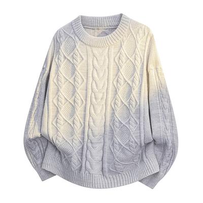 Pullovers Long Sleeves Sweaters Unisex Sweater Paragraph Round Neck Diamond Plaid Knitted Bottoming Shirt Autumn Winter Loose Casual Warm Wool Tops