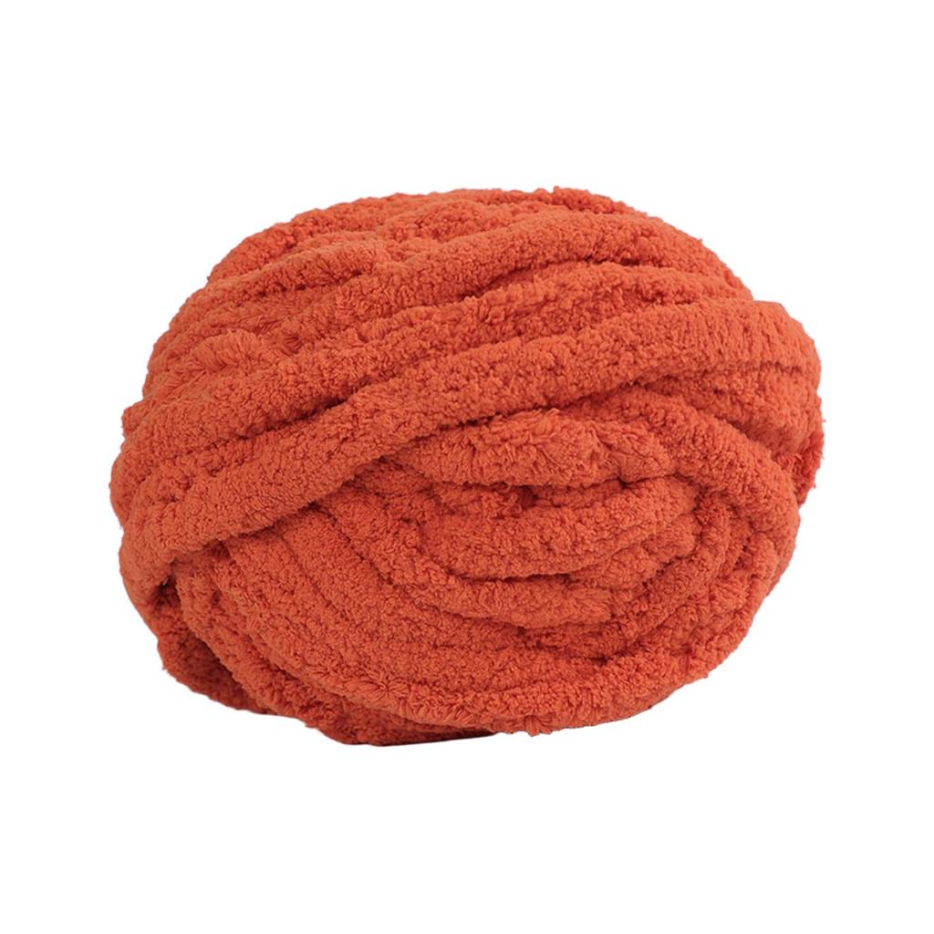 Chunky Chenille Yarn Soft Fluffy Bulky Yarn for Hand Knitting Blanket DIY Craft Projects Home Decor