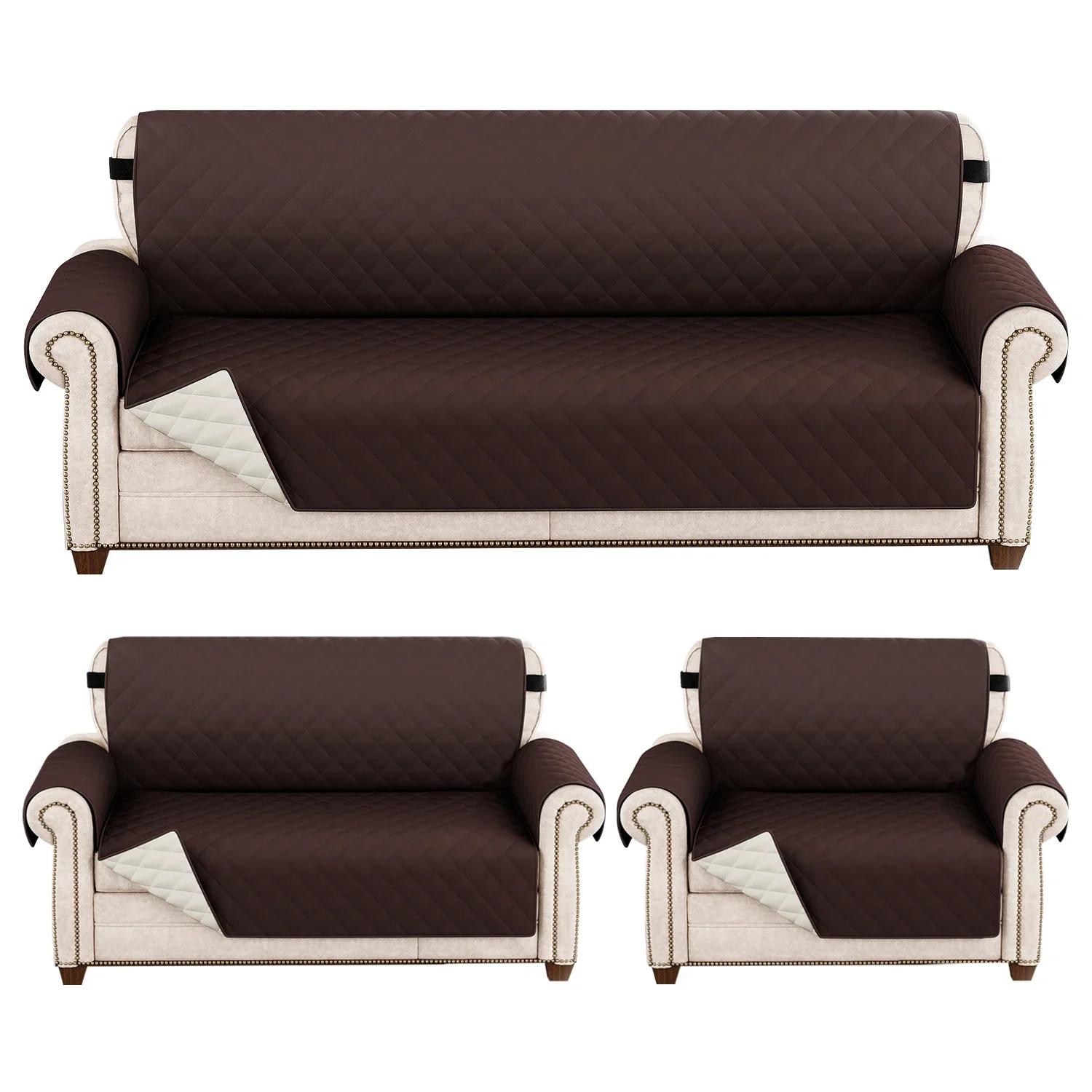 

1 шт. Водонепроникний чохол на диван стьобаний зносостійкий чохол на диван для собаки домашнього улюбленця дітей крісло-реклайнер меблі 1/2/3/4 місний захист 3 Seater