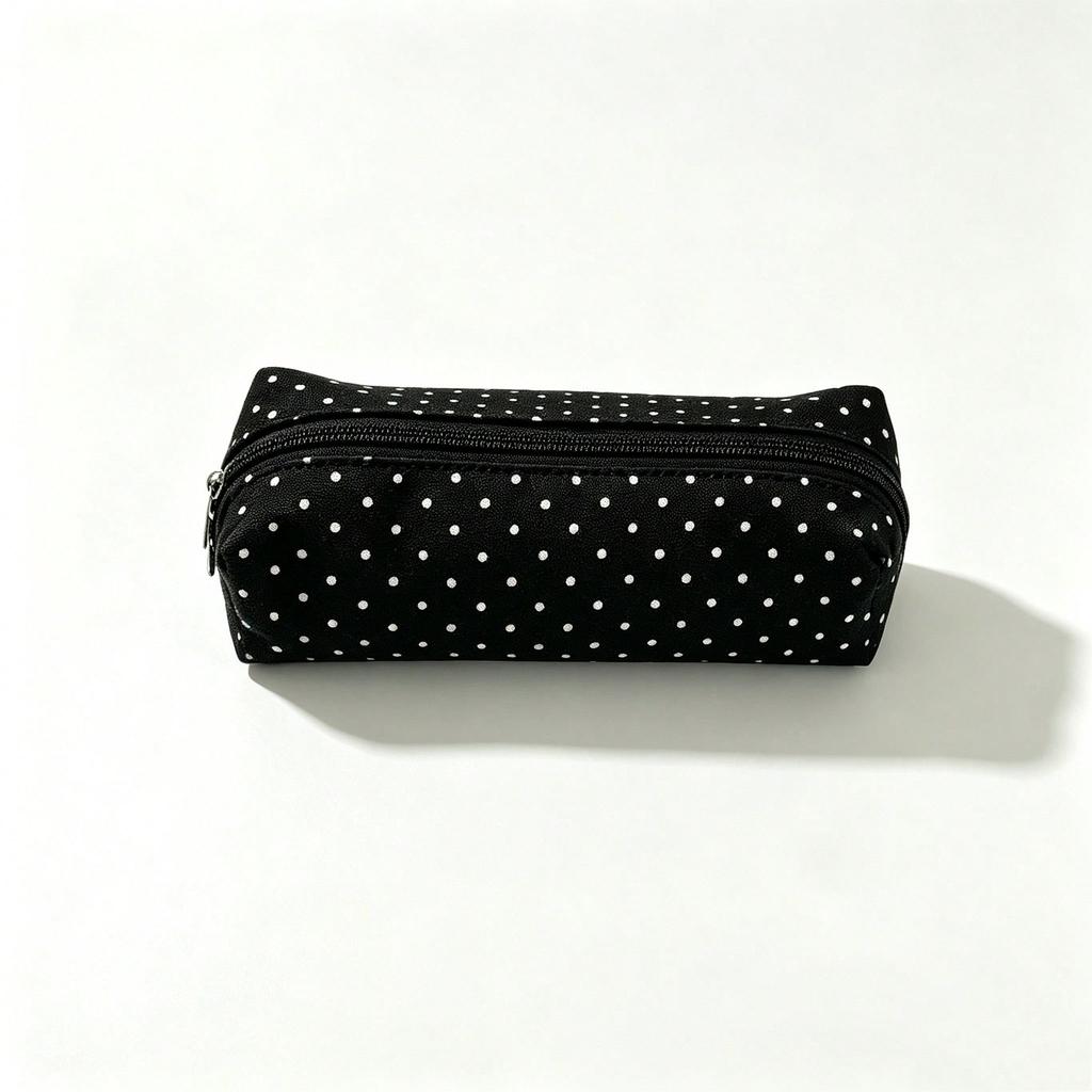 Korean Polka stationery case,makeup/office/school supplies,multiple colors available,back to school gifts,Christmas,holiday gift
