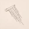 European & American Fashion Multi-tassel Square Crystal Brooch Pin for Women