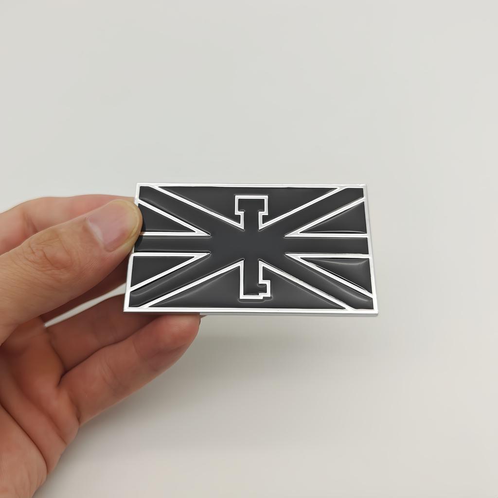1pc 3D Metal British National Flag Emblem Decal Side Fender Rear Fender Badge Sticker for All Car There are Six Colors to Choose From