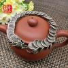 Unisex Ethnic Tibetan Silver Dragon Head Bracelet, Handmade Gift
