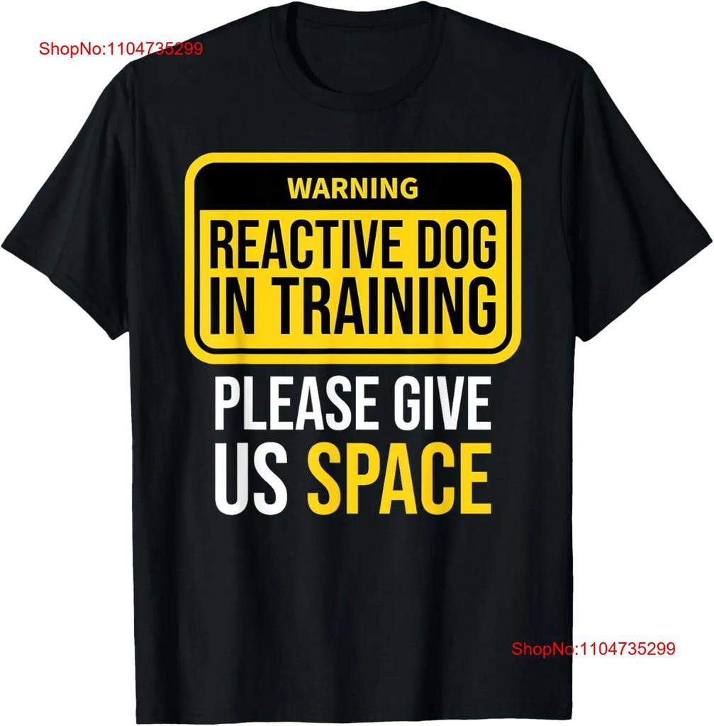 Reactive Dog In Training Trainer Walking Both Sides T Shirt Vintage Designer Clothes Breathable Comfortable Versatile