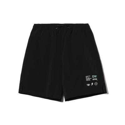 Шорты мужские Li Ning Wade Series свободного кроя с принтом букв и светоотражающими элементами, черные AKSR217-1
