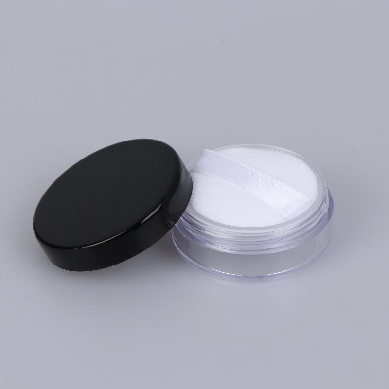 1Pcs Empty Loose Powder Pot With Sieve And Powder Puff Portable 5G Plastic Powder Box Travel Makeup Jar Sifter Container