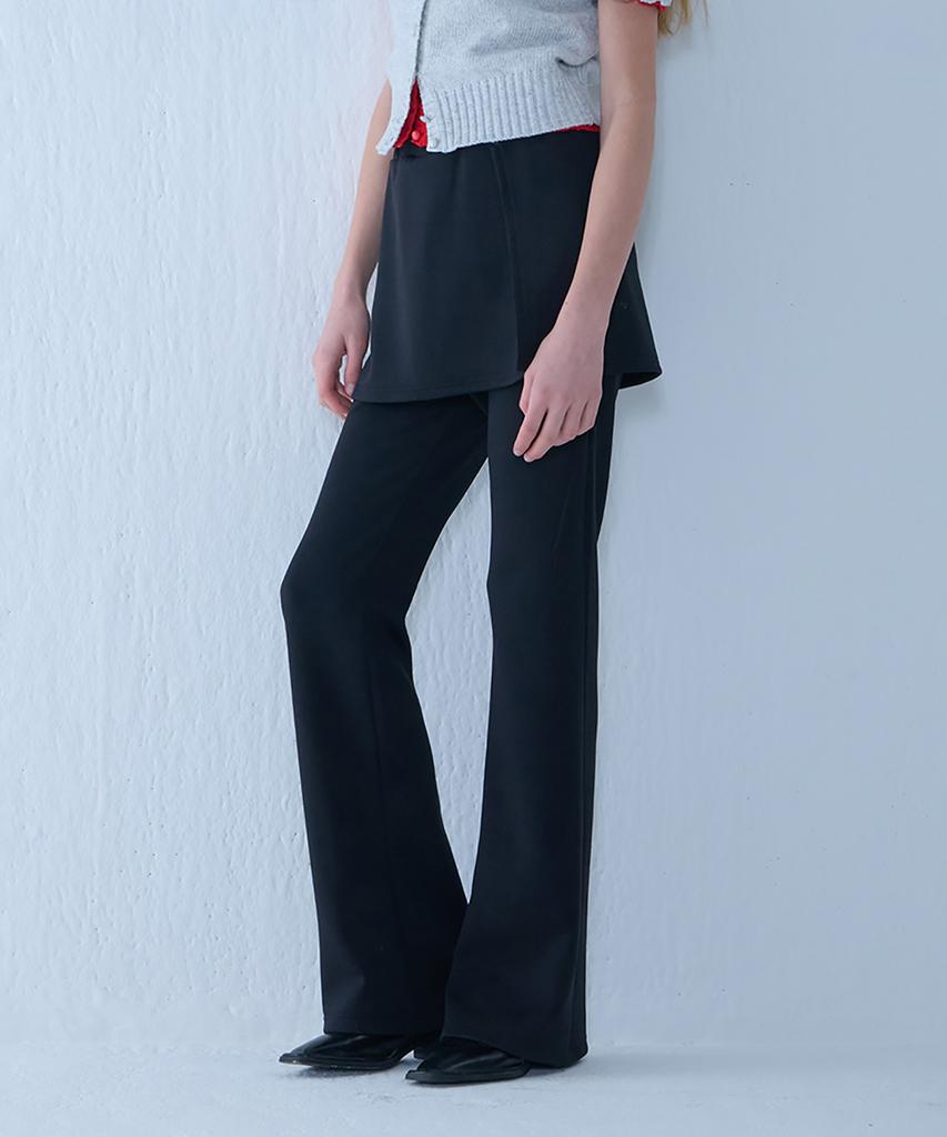 Kamino Skirt Bootcut Pants Black