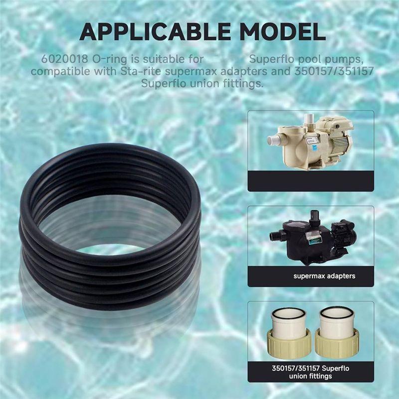 A84E-6020018 350099 O-Ring For Pentair Superflo & Sta-Rite Supermax Pool Pump 350157 Adapter,For Pentair 350157 Union