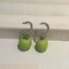 Layered Green Fruit Choker Enamel Sweet Dainty Chain Fairycore Piece Stud Earrings  Dating