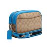 Coach Jamie 24 Silver Letter Logo Classic Monogram Zip Closure Canvas And Leather Crossbody Bag Women crossbody bag Brown Blue CJ582-SVVS2