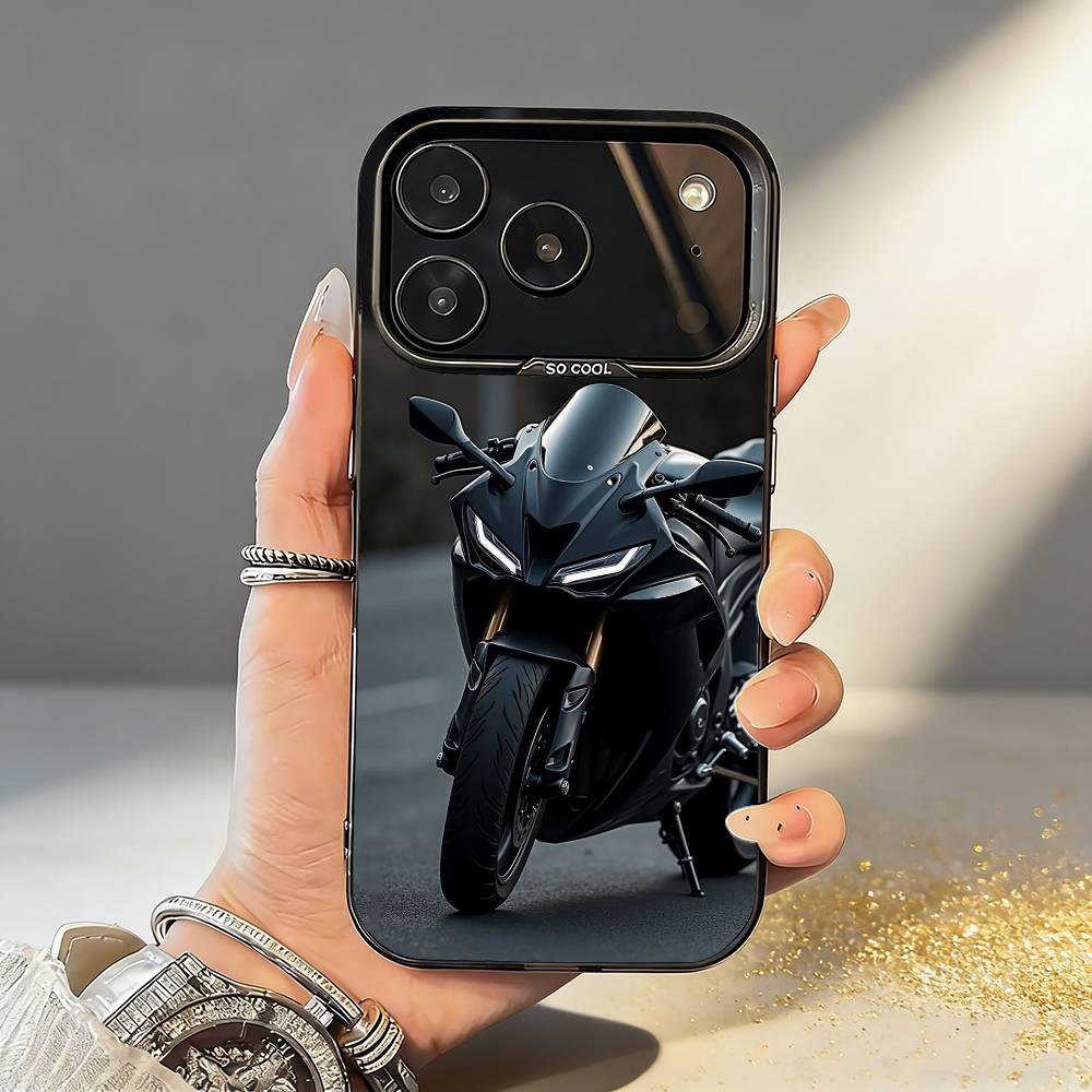 Cool S-s1000rr motorcycle Phone Case For iPhone17,16,15,14,13,12,11,Pro,MAX Gray Matte Silicone Black Cover