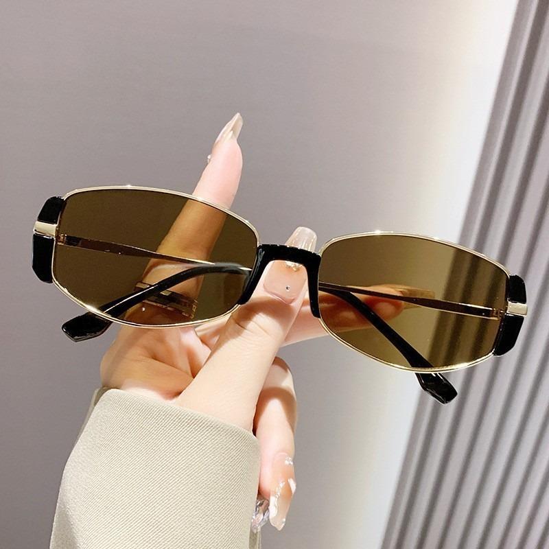 Ochelari de soare eliptici la modă pentru femei Ochelari cu ramă metalică Ochelari de soare rotunzi vintage pentru bărbați Ochelari de soare pentru femei Ochelari UV400