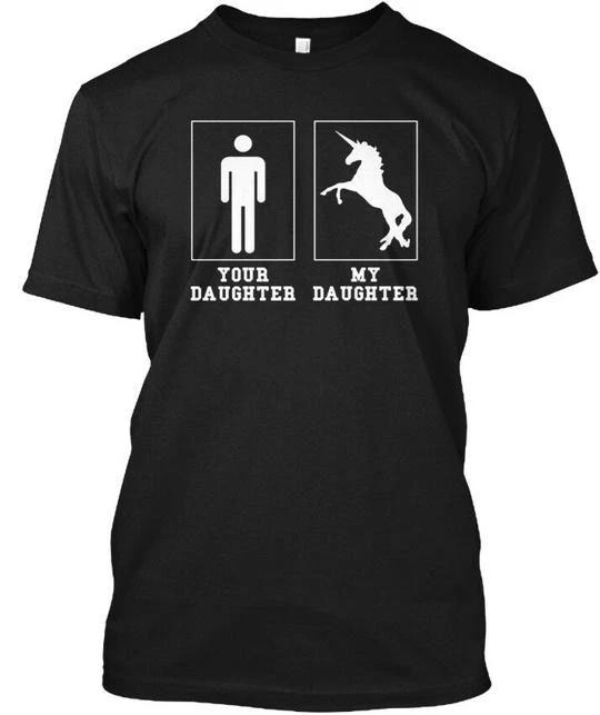 

Funny Unicorn Mom And Dad Your Daughter My TTshirt Made the USA Size S to 5XL 3XL