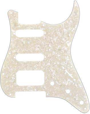 Golpeador BLANCO ENVEJECIDO MOTO 11 AGUJEROS ESTILO MODERNO STRATOCASTER® GOLPEADOR H/S/S,