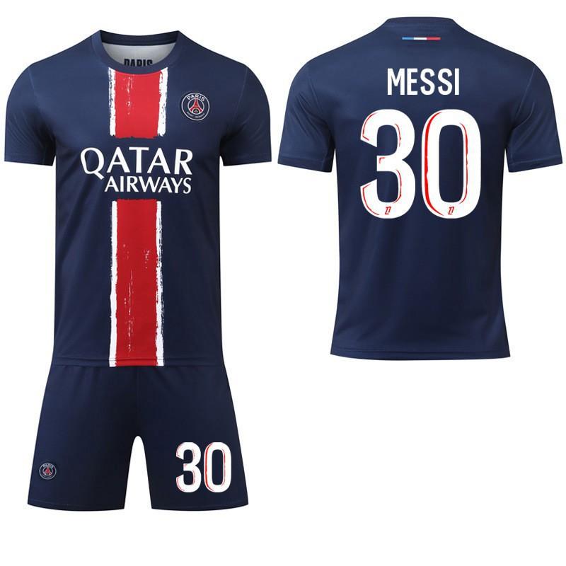 2425 Paříž Domácí dresová sada č.. 7 Mbappe 10 Dembele 30 Fotbalový dres Ligue 1 Sportovní oblečení