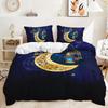 3D Moon Pattern Duvet Cover Pillowcase Bedding Kids Bedding Set Adult Teens Single Double Queen Size Gift
