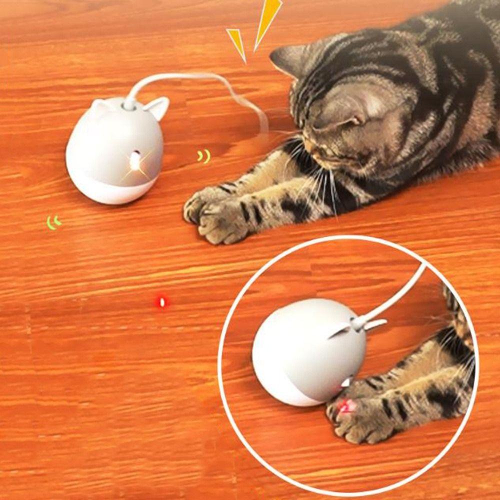 USB Rechargeable Smart Rotating Cat Toys Electric Kitten Rotating Toy  Relieve Boredom