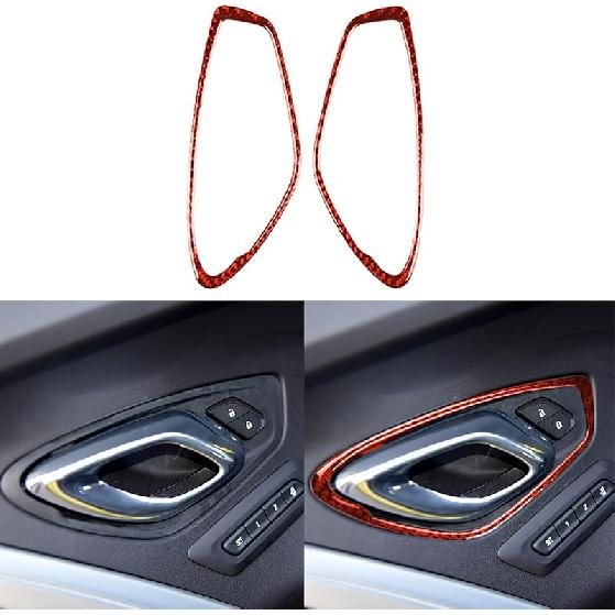 NVCNX Real Premium Carbon Fiber Compatible with Chevy Camaro 2016-2024 2017 2018 2019 2020 2021 2022 2023 Accessories Car Gear Shift Panel Cover