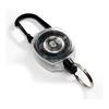 KEY-BAK Sidekick Retractable Gear Tether with Carabiner, Clear Body, 24" Kevlar Cord
