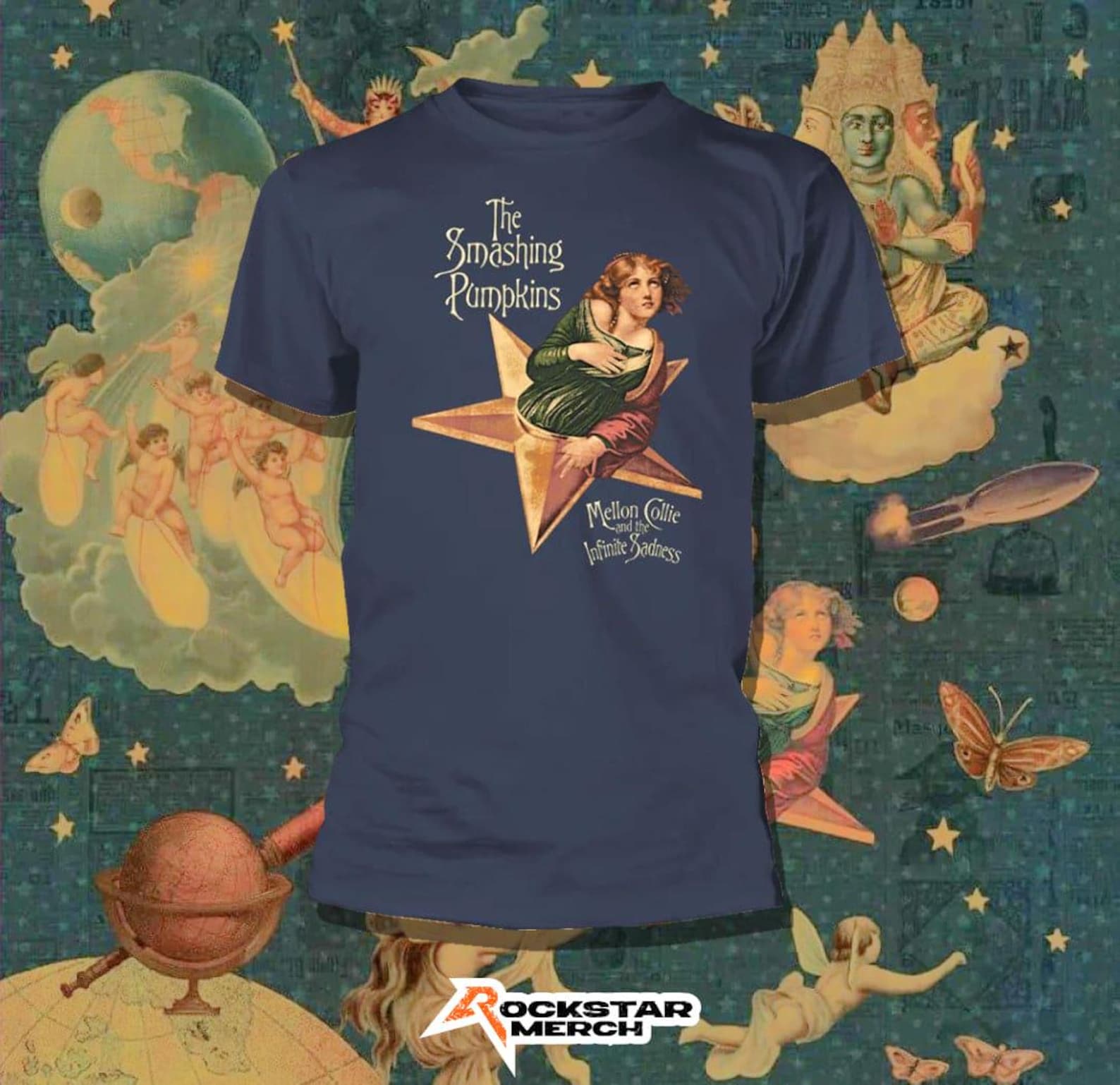 SMASHING PUMPKINS mellon collie Band T-Shirt 4XL