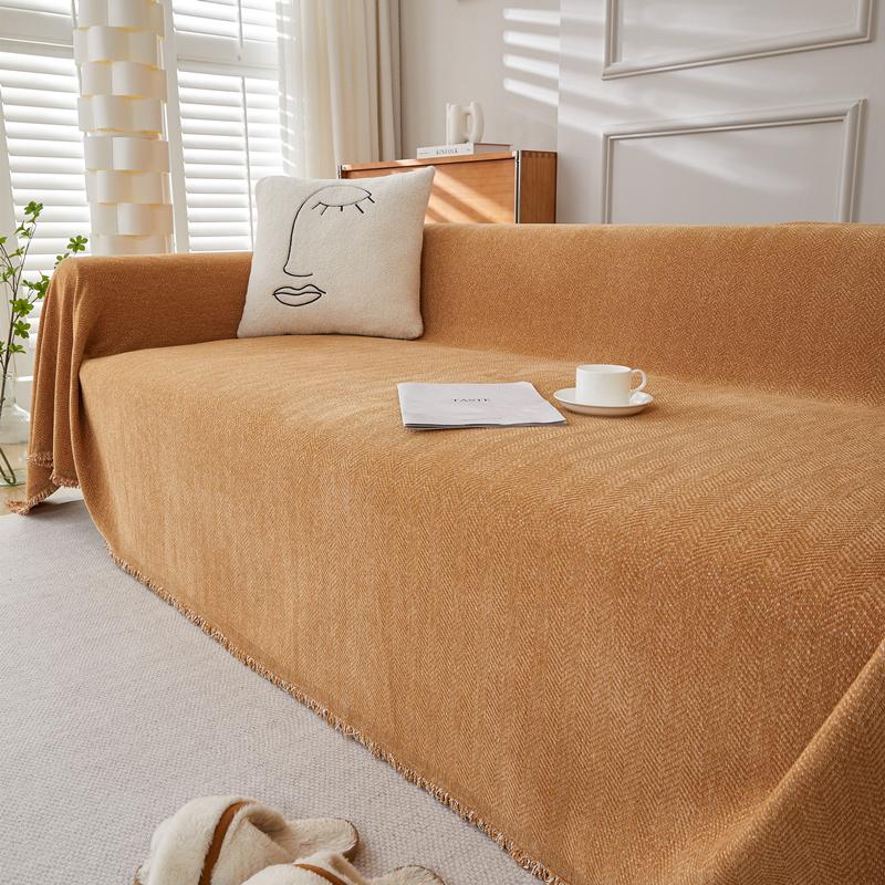 Modern Chenille Sofa Towel Cover Simplicity Thickened Anti Slip Sofa Cover Cloth