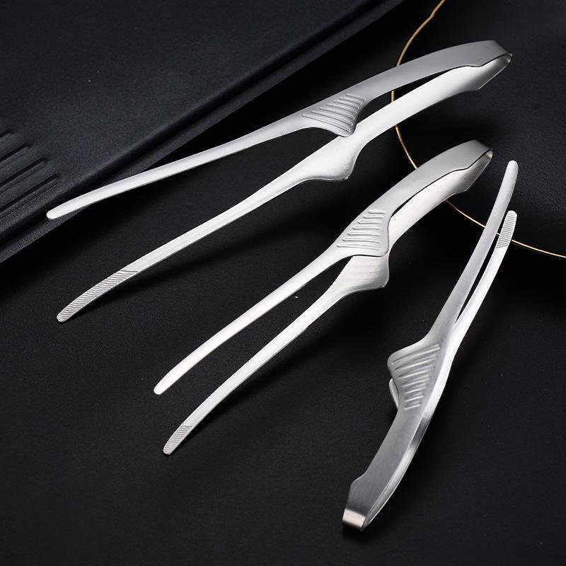 304 Stainless Steel Barbecue Tongs for Outdoor and Kitchen Use