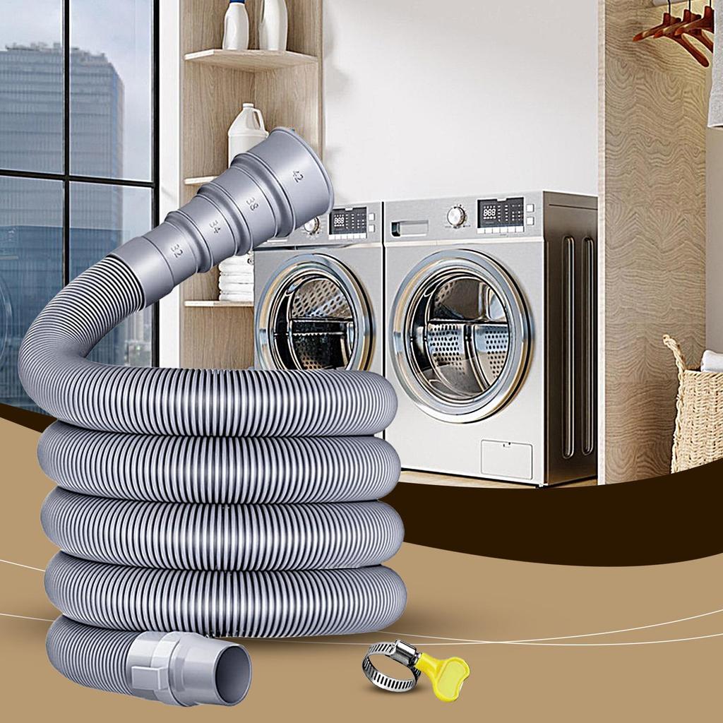 3/4/5 m Caravan Sewer Pipe Kit Foldable RV Trailer Sewer Hose With Adjustable Adapter & Clamp Leakproof RV Hose Rv Accessories