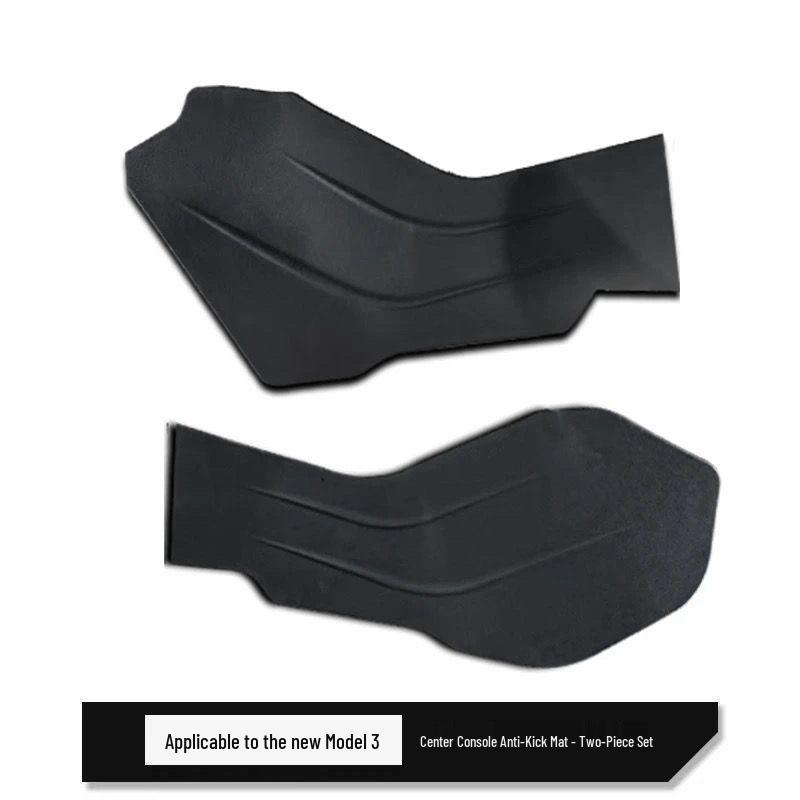 Tesla Model Y/3 Center Console Side Mats: Anti-Scratch, Anti-Kick, for Both Sides.