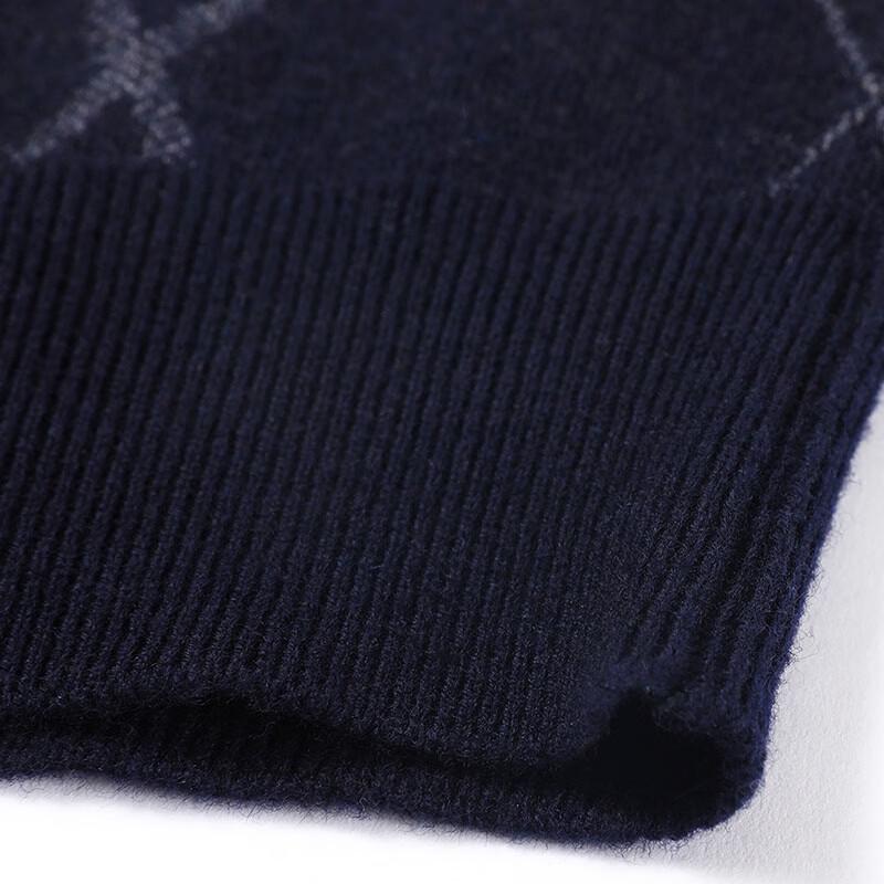 Hengyuanxiang Men's V-Neck Wool Sweater Vest