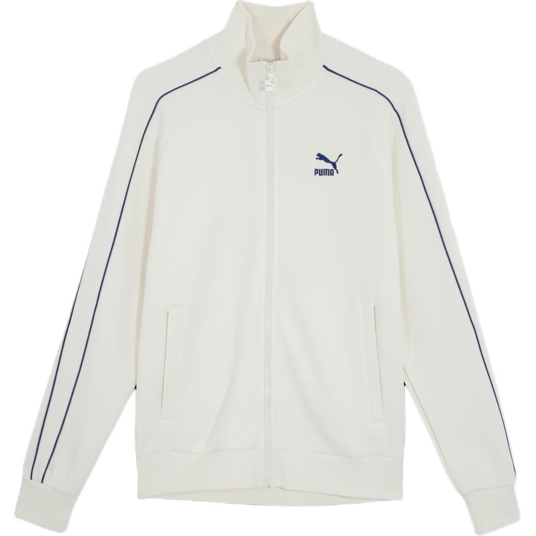 

Puma Логотип T7 Удобный дизайн на молнии Длинный рукав Ретро Спортивная Куртка с воротником-стойкой Унисекс Куртка Белая 625515-65 L