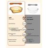 VISIONS Corning Crystal Clear Square Glass Baking Dish