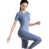 Nuodingxiu Mesh Short Sleeve Sports Yoga Top