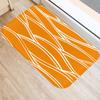 Fashion Orange Geometric Pattern Entrance Door Mat Bathroom Kitchen Anti-Slip Floor  Indoor Room Home Decor Non-Slip Rug