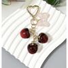 Unique Cherry Keychain Bag Charm Cherry Keychain Purse Charm Key Adornment For Adding Flair To Women's Handbags