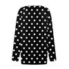 Women's Fashion Casual Printed V-neck Long Sleeve Button Up T-shirt Top