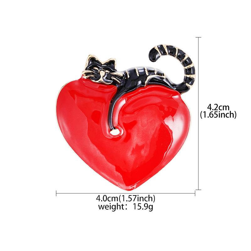 1Pcs Versatile Kitty Animal Pins Badge Jewelry Decoration For Women Men Unisex Cartoon Cute Cat Lover Brooch