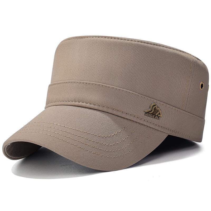 Men's Flat Top Cotton Sun Hat