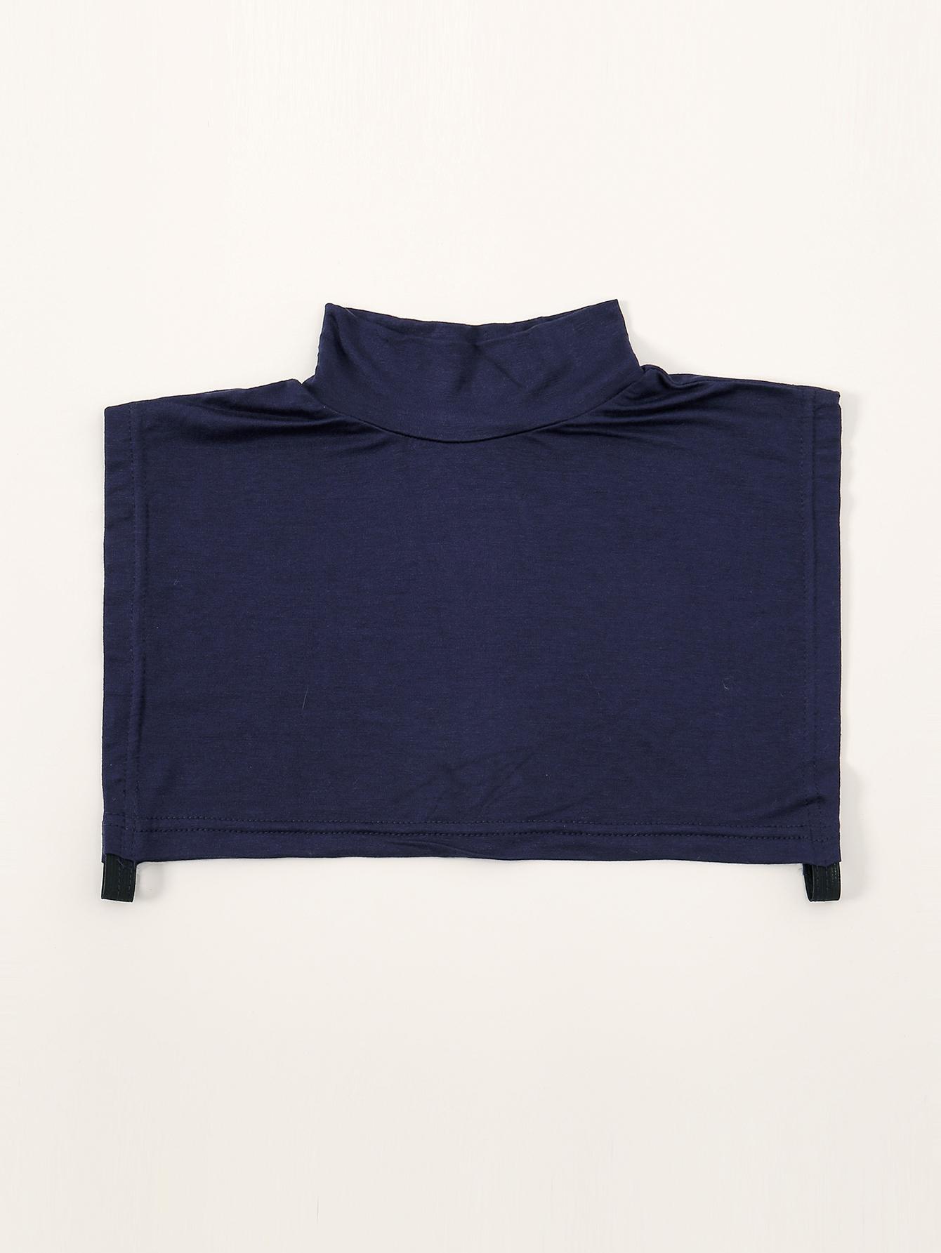 Зимний теплый высокий воротник-стойка, шейный платок, съемные воротники, модный однотонный шарф, женский воротник