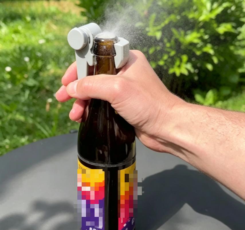 3D tištěný plastový otvírák na pivo, odpalovač víček nápojů, kuchyňská párty potřeba, barový nástroj, pasuje na láhev NRW