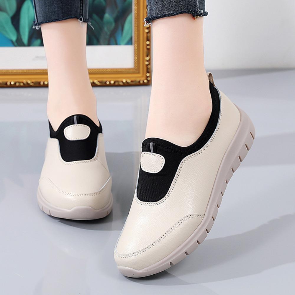 Chaussures de marche plates décontractées et de sport à un pied pour femmes