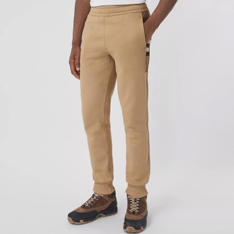 Burberry Knitted Sweatpants Men's Camel 80450141