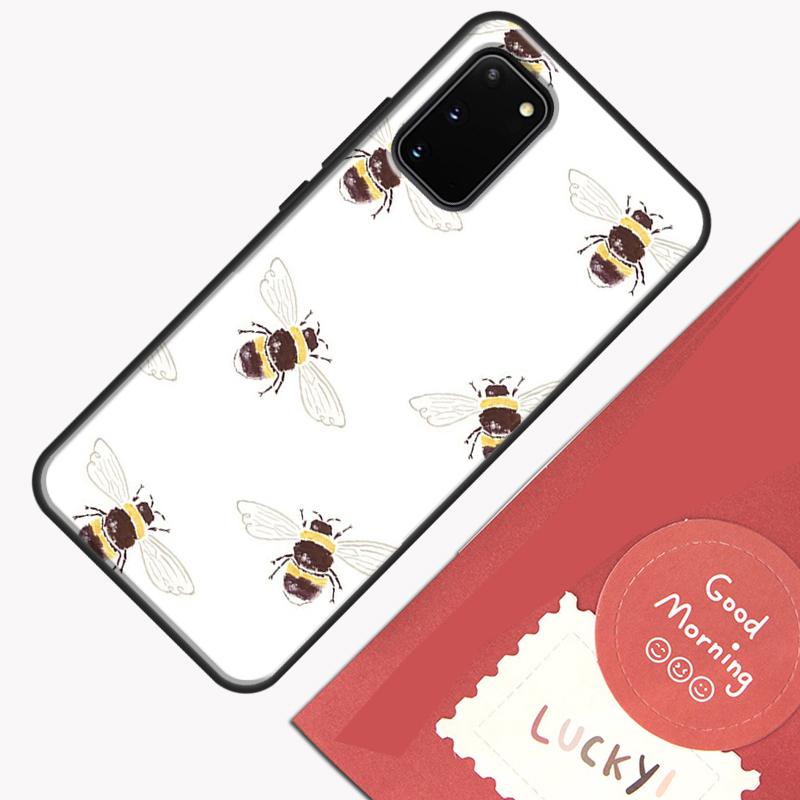 Bee Bumblebee Pattern Phone Case For Samsung Galaxy S25 Ultra S20 S21 S22 S23 S24 Plus S9 S10 S24 FE Cover Shell