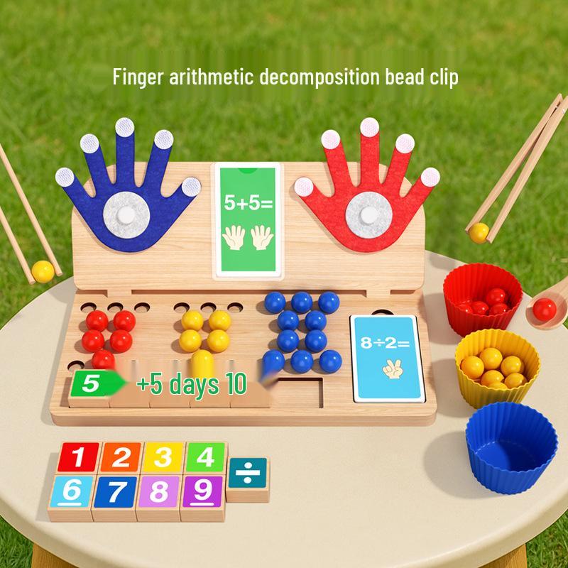 Montessori Math Manipulatives: Color Matching, Finger Counting, Addition & Subtraction for Early Education