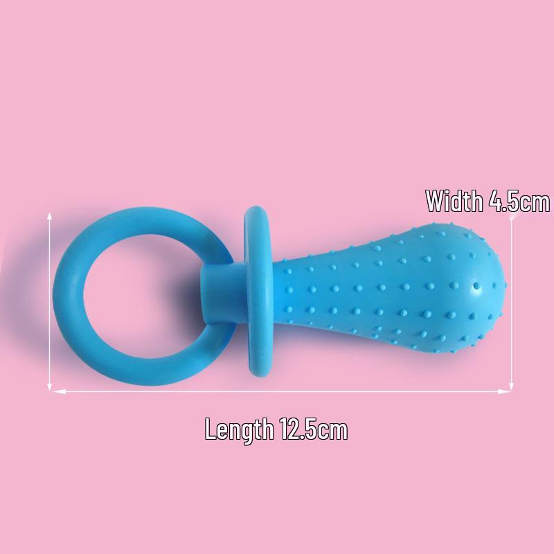 Popular TPR Rubber Dog Toy: Pacifier Bell Teething-Resistant Training Ball