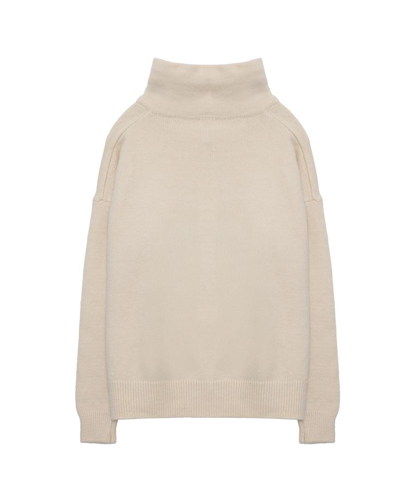 Eilubeu Volume Knit Half-Zip Aarbpo101C