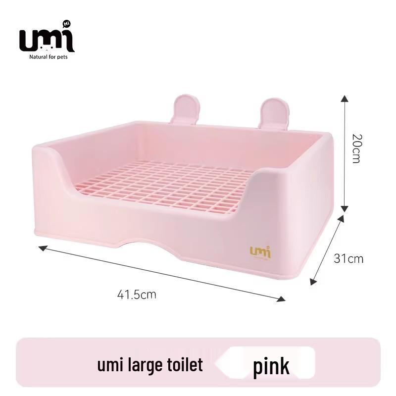 UMI Anti-Tip Rabbit & Guinea Pig Litter Box – Medium to Large, Anti-Spray Design