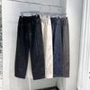 Solid color casual pants men's autumn new trendy brand light and thin straight sweatpants fashion elastic versatile wide-leg pants
